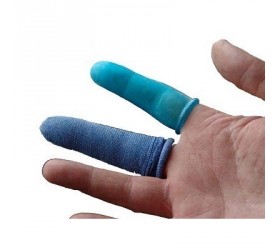 Detekterbara Blå fingerskydd gummi M 25st/frp Detekterbara Blå fingerskydd gummi M 25st/frp