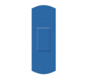 Detekterbara Plåster Textil 7,2x2,5cm (100st) Blåa