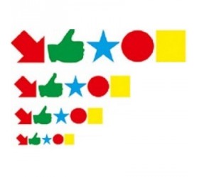 Magnet symbol - 2x2 (10st-mix) Magnet symbol - 2x2 (10st-mix)