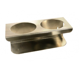 Flaskhållare Rostfritt Stål Dubbel ⌀110mm