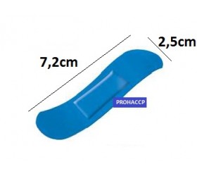 Detekterbara blå plåster PREMIUM - 7.5x2.5cm (100pcs)  Detekterbara blå plåster PREMIUM - 7.5x2.5cm (100pcs)